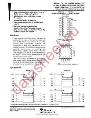 SN74AS757DW datasheet  